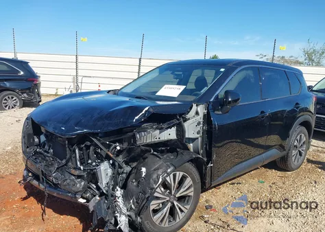 2021 Nissan Rogue Sv Fwd из США, поврежденный, VIN JN8AT3BA9MW001903